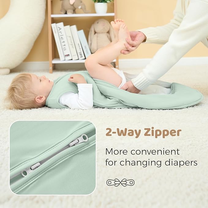 Freejoy Viscose From Bamboo Baby Sleep Sack, 1.5 TOG Infant Toddler Wearable, Buttery Soft Sleeping Bags