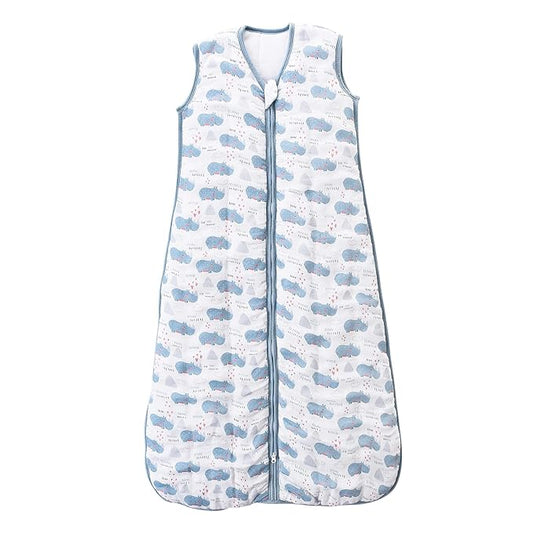 TADO MUSLIN Toddler Sleep Sack, 70% Rayon from Bamboo and 30% Cotton Baby Wearable Blanket Winter 2.5 TOG Sleeping Sacks Warm Soft Muslin Rhino (2-4T)