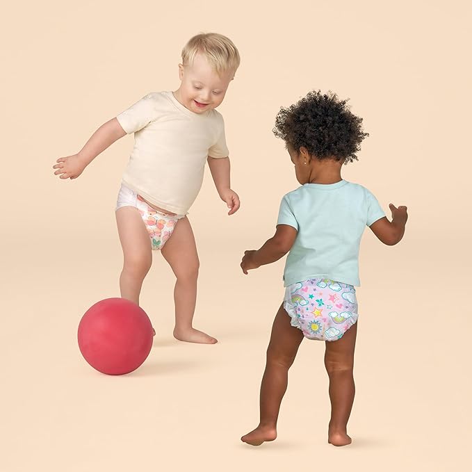 The Honest Company Comfort Dry Disposable Diapers for Sensitive Skin, Hypoallergenic, Fragrance-Free, Sky's The Limit + Wingin It, Club Box, Size 6 (35 lbs), 40 Count