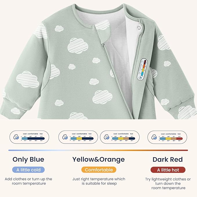 Unisex Sleeping Bag for Babies and Toddlers 3.5 Tog Sleep Sack, Baby Sleep Sack, One piece with sleeves, Gifts for Baby