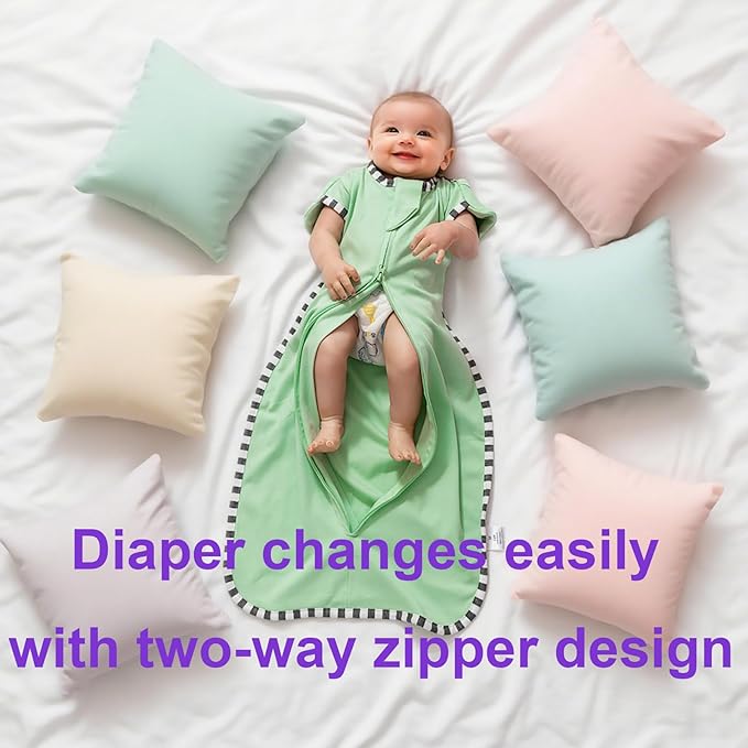 Transitional Swaddle Blanket Sack 2-Pack, Baby Sleep Sack, Arms Up Design, Newborn Swaddle for Boys Girls
