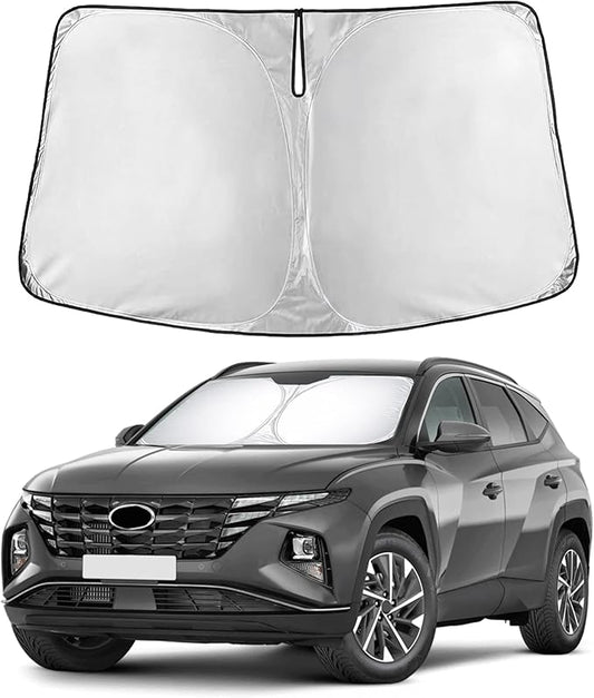 Econour Windshield Sunshade for Hyundai Tucson 2022-2024 2025 2026, Sun Visor for Front Windshield & Window Sun Shade Cover, UV Heat Blocker & Protector, Car Accessories