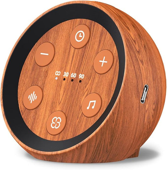 Battery Small Sound Machine White Noise Sleep Machine with 32 Calming Sounds 32 Volume Levels Portable Brown Noise Machine for Baby Kid Adult with 4 Timer for Travel Office Privacy