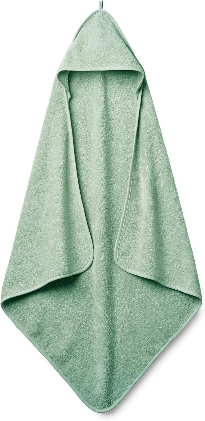 Baby Hooded Towel – Organic Cotton Baby Bath Towels – Baby Towels, Baby Bath Towels for Baby Boy, Baby Girl, 32" x 32" Super-Soft and Absorbent Baby Towels for Newborn (Roman Green)