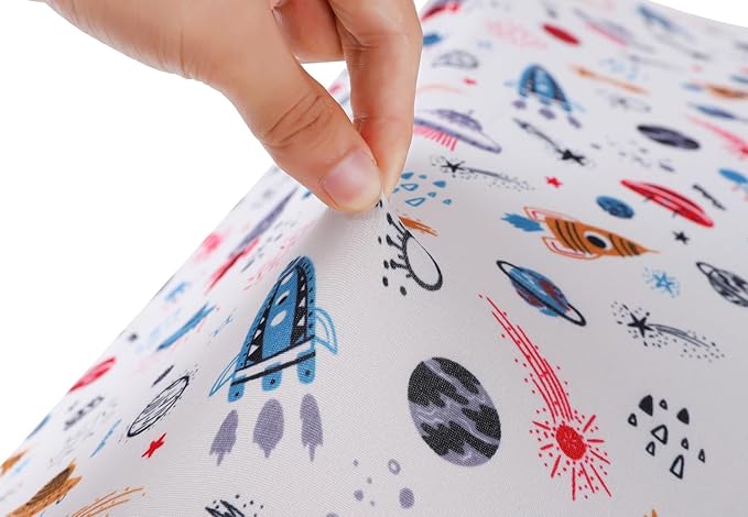 Tontukatu Changing Pad Cover Set 3 Pack Jersey Knit Ultra Soft for Baby Boys Girls Rocket Satellite/Car/Bus