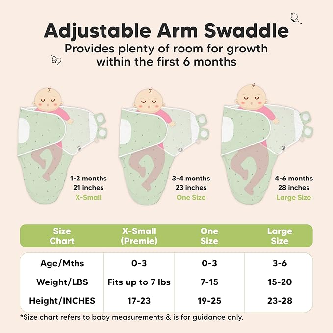 KeaBabies 3-Pack Organic Baby Swaddle Sleep Sacks - Swaddles for Newborns, Infant 3-6 Months, Baby Girls, Boys, Soft & Snug Newborn Sleep Sack, Nursery Swaddling Blankets (Bunnies, L)