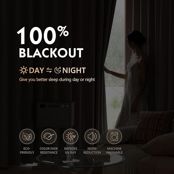 FMFUNCTEX 100% Blackout Curtains for Bedroom, Blush Pink Curtains 90 Inches Long Textured Thermal Insulated Curtains for Living Room Drapes, Black Out Drapery Grommet Room Darkening 2 Panels