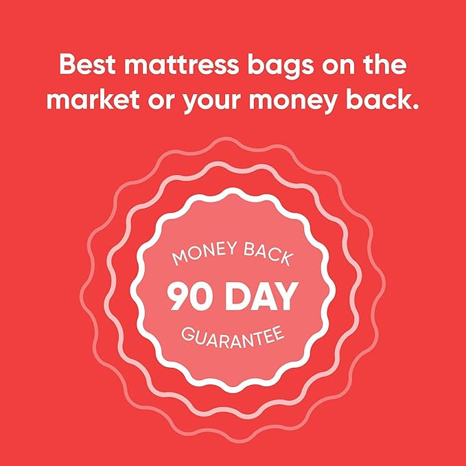 Crib Mattress Storage Bag - Extra-Tough USA-Made 4+ Mil Bag - Stronger Than Standard Bags - Best Protection for Moving or Storage - Waterproof, Extra Tear- and Puncture-Resistant