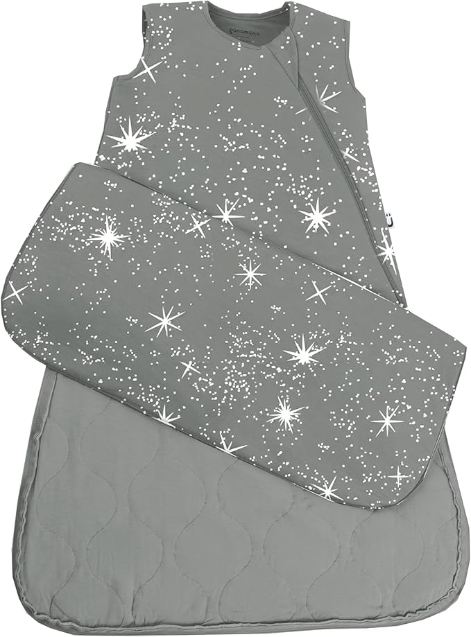 GUNAMUNA Sleep Sacks for Babies Toddlers and Newborns, Easy Changing Diaper Zipper, Cozy, 2.5 TOG
