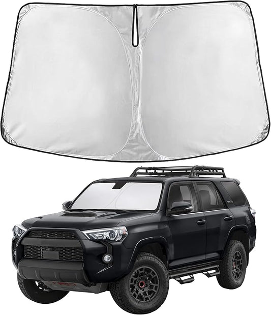 EcoNour Windshield Sunshade for Toyota 4Runner 2025–2026 | Custom Fit Front Window Sun Shade | Blocks Harmful UV Rays & Reduces Heat | Foldable Sun Visor with Storage Pouch