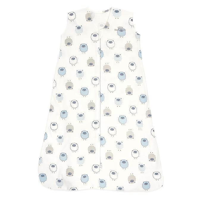 HALO SleepSack, 100% Cotton Wearable Blanket, Swaddle Transition Sleeping Bag, TOG 0.5, Sleepy Sheep, Large, 12-18 Months