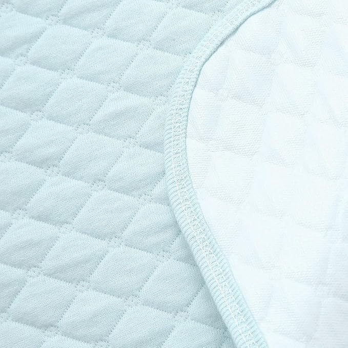 Pleasant Boulevard | Portable Waterproof Baby Changing Pad Liner, Washable Reusable Changing Table Cover Made with Breathable TPU, 27x13in (Blue, 3 Count)