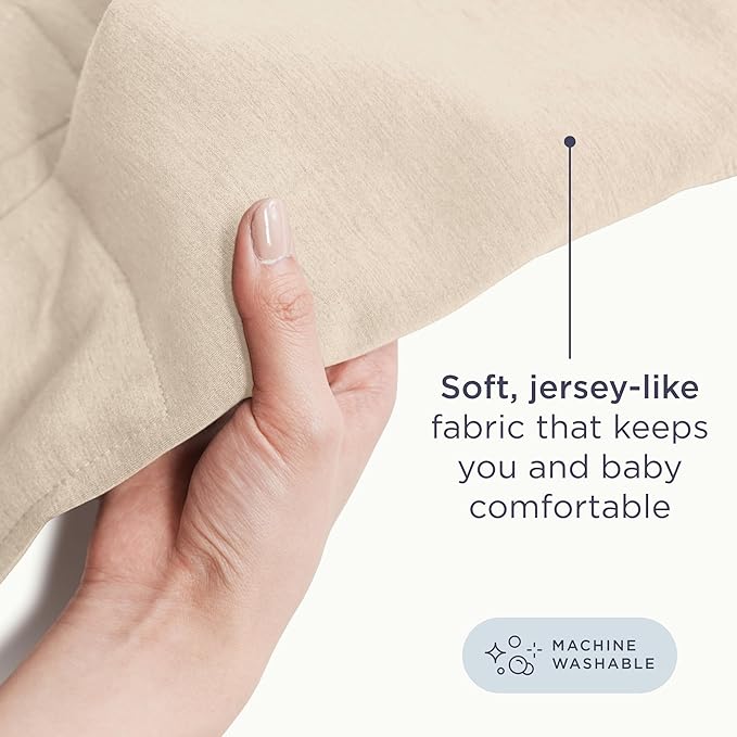 Ergobaby Embrace Baby Carrier Newborn to Toddler - Lightweight Ergonomic Baby Carriers - Cozy Essentials (7-25 Pounds), Ponte Knit, Cream