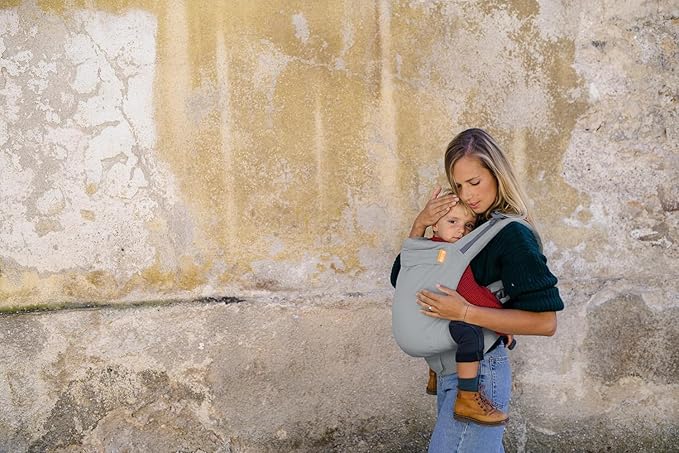 Beco Toddler Carrier (20-60 lbs) with Extra Wide Seat, 100% Cotton - Front-Carry & Backpack Style - Lightweight & Ergonomic Sling Carrier for Children from 18months - Grey