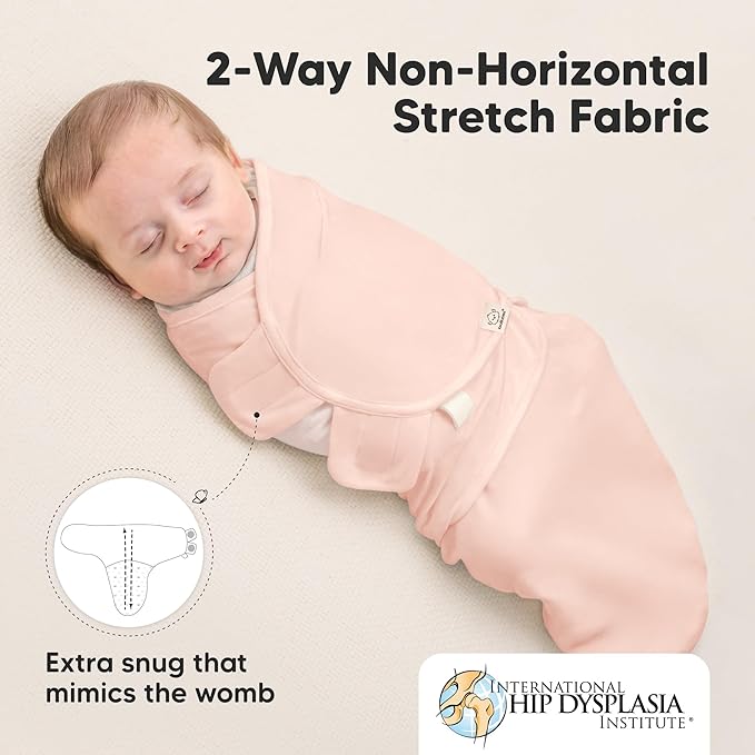 KeaBabies 3-Pack Organic Baby Swaddle Sleep Sacks - Swaddles for Newborns, Infant 0-3 Months, Baby Girls, Boys, Soft & Snug Newborn Sleep Sack, Nursery Swaddling Blankets (Angelic, XS)
