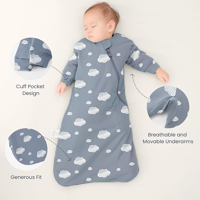 Unisex Sleeping Bag for Babies and Toddlers 3.5 Tog Sleep Sack, Baby Sleep Sack, One piece with sleeves, Gifts for Baby