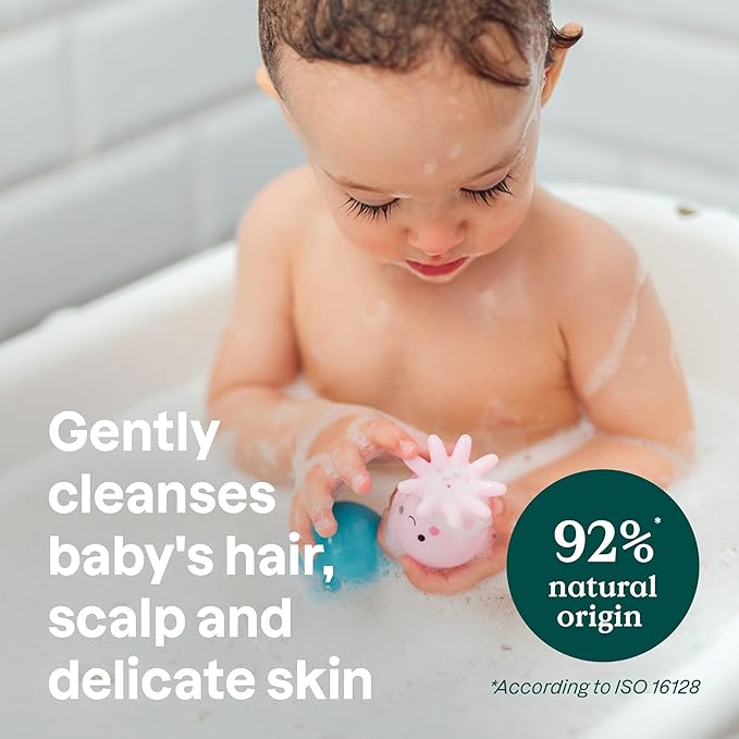 ATTITUDE Baby Plastic-Free Shampoo and Body Soap Bar, EWG Verified, Dermatologically Tested, Vegan, Unscented, 3 Ounces (Pack of 2)