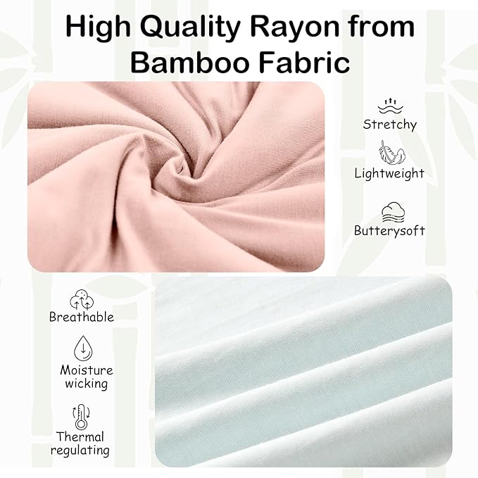 Supersoft Rayon Made from Bamboo Sleep Sack 18-24 Months 1.0 Tog Toddler Sleep Sack 2t Baby Wearable Blanket with 2-Way Zipper Unisex Sleeping Bag for Babies All-year-around - Pink