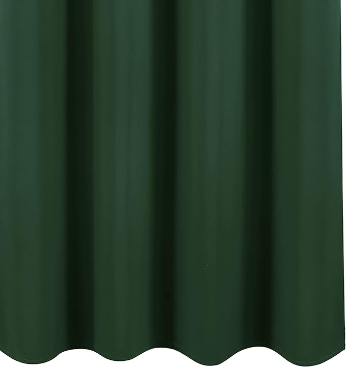 LEMOMO 100% Blackout Curtains 52 x 84 Inch/Dark Green Curtains Set of 2 Panels Thermal Insulated Room Darkening Living Curtains