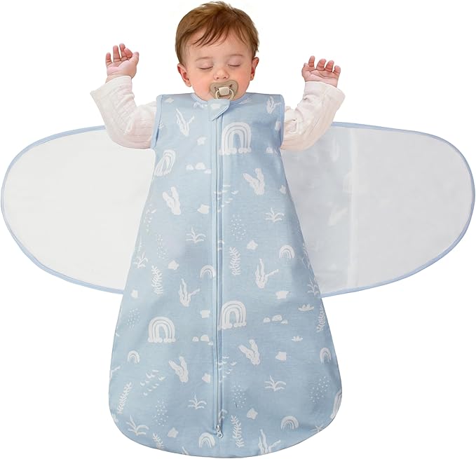 LILBESTIE Baby Swaddle Sleep Sack, 1.0 Tog New-Parent-Friendly Swaddle for Newborns & infant 3-6 Months Baby Wearable Blanket Reduce Startle Reflex, Newborn Boys Girls Registry Essentials
