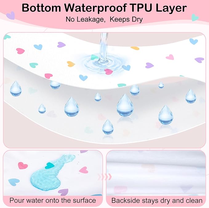 FIOBEE Baby Bassinet Sheets for Girls Boys 2 Pack Waterproof Bassinet Mattress Elastic Fitted Crib Sheets Universal Fit for Hourglass Oval and Rectangle Bassinet Sheet, White & Pink
