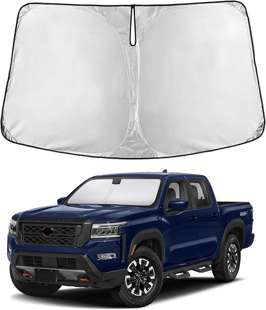Econour Windshield Sunshade for Nissan Frontier 2022-2024 2025 2026, Sun Visor for Front Windshield & Window Sun Shade Cover, UV Heat Blocker & Protector, Car Accessories