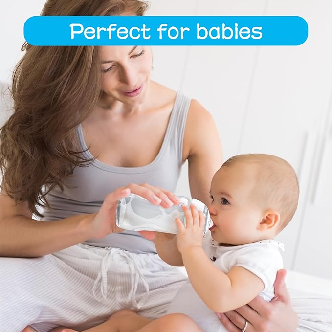 LSAUVWN 4-Count Silicone Bottle Nipples for Natural Start Anti-Colic Bottles & Advanced Anti-Colic Bottles & C to Natural Bottles and NUK Simply Natural Bottle, Anti-Colic Valve, Fast Flow, 6m+