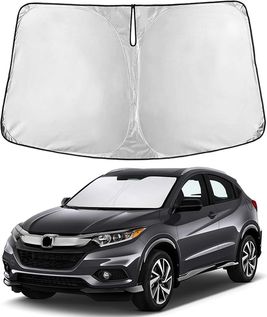 Econour Windshield Sunshade for Honda HR-V 2016-2020 2021 2022, Sun Visor for Front Windshield & Window Sun Shade Cover, UV Heat Blocker & Protector, Car Accessories