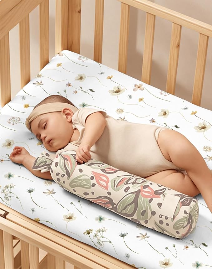 Pack and Play Sheets 2 Pack, Fitted Jersey Knit Mini Crib Sheets for Baby Boys and Girls, Compatible with Graco Pack N Play and Mini Crib Mattress (Butterfly Garden, Pack N Play/Mini Crib Sheets)