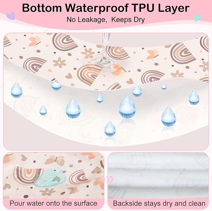 FIOBEE Baby Bassinet Sheets for Girls Boys 2 Pack Waterproof Bassinet Mattress Elastic Fitted Crib Sheets Universal Fit for Hourglass Oval and Rectangle Bassinet Sheet, Light Mocha