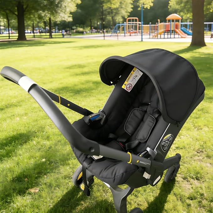 Changing Washing Kit,Canopy Sunshade Cover,Compatible with Car Seat Doona Strollers (Black)
