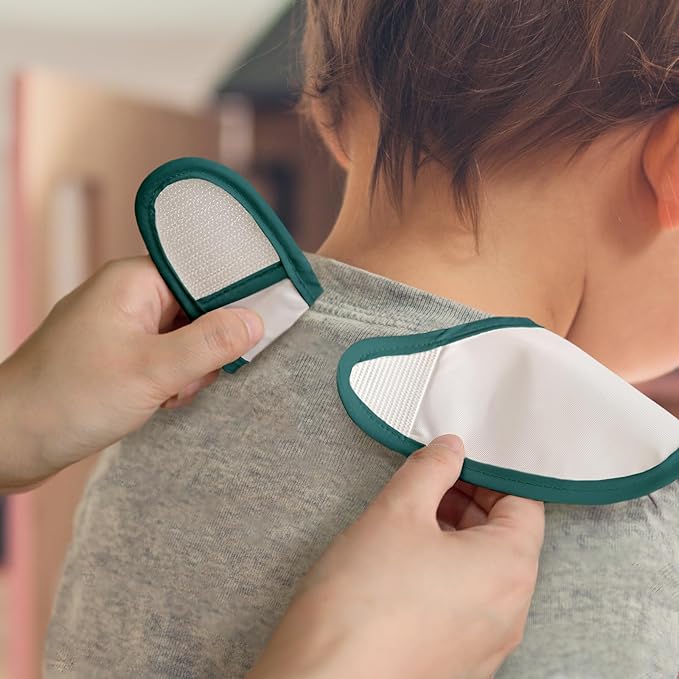 CIVARUA KIDS 3-Pack Waterproof Baby Bibs for Eating - Mess Proof Lightweight Toddler Feeding Bibs with Large Food Catcher