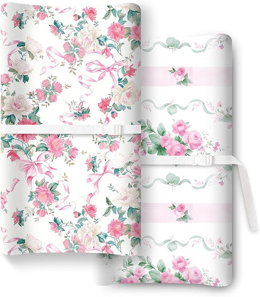 TotChill Extra Stretchy Changing Pad Cover, Ultra Soft Premium Jersey Knit Changing Pad Sheets, Unisex for Boys Girls, Fits All Standard Changing Tables/Dresser Tops - 2 Pack