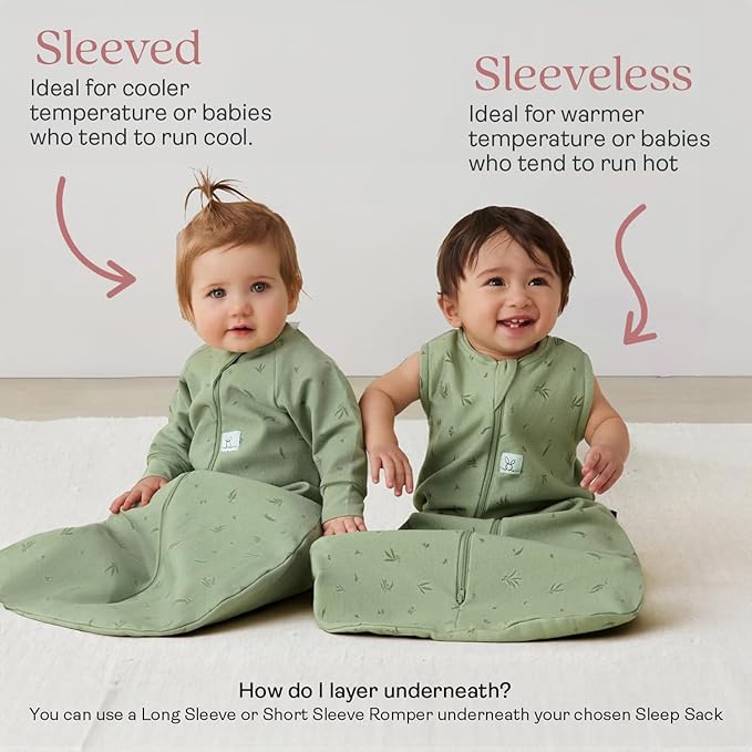ergoPouch Jersey Sleeping Bag 0.2 TOG – Arms-Out Baby Sleep Sack, Ideal Transition from Swaddling, Slim Fit Keeps Baby Secure & Comfortable, Soft Breathable Fabric (3–12 Months, Dragonflies)