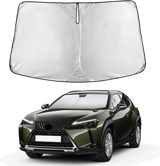 Econour Windshield Sunshade for Lexus UX 2019-2024 2025 2026, Sun Visor for Front Windshield & Window Sun Shade Cover, UV Heat Blocker & Protector, Car Accessories