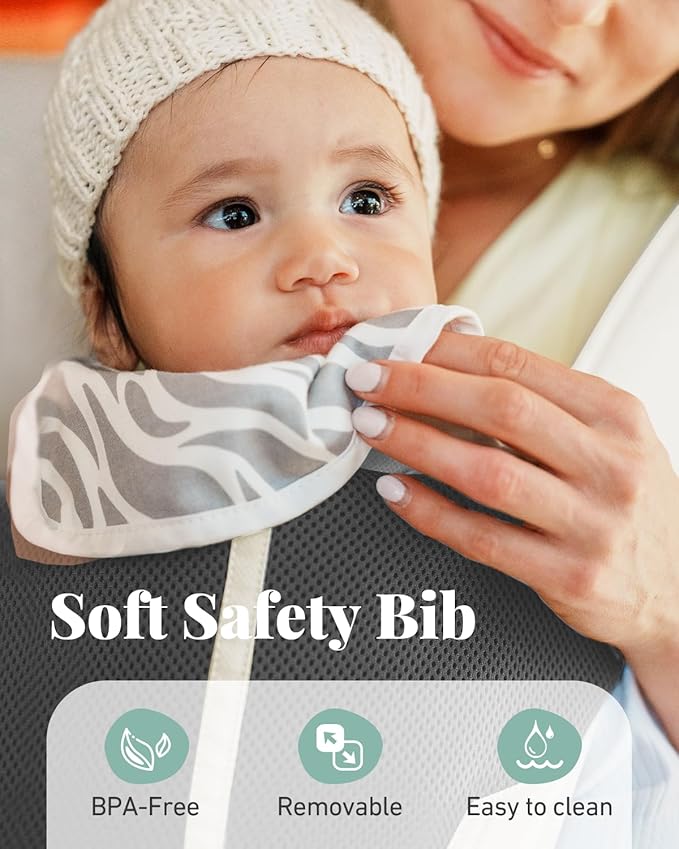 MOMTORY Baby Carrier, Baby Holder Carrier Newborn to Toddler - Ergonomic, Cozy and Breathable Baby Carrier with Hip seat for 7-50lbs