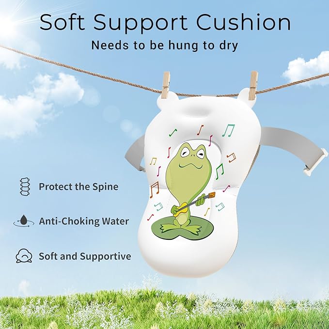 Baby Bathtub, Collapsible Newborn Bathtub for Infant to Toddler 0-24 Months with Soft Cushion and Thermometer,Portable Travel Newborn Tub with No-Slip Feet, Baby Shower Gifts,Grey