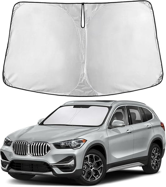Econour Windshield Sunshade for BMW X1 2016-2020 2021 2022, Sun Visor for Front Windshield & Window Sun Shade Cover, UV Heat Blocker & Protector, Car Accessories