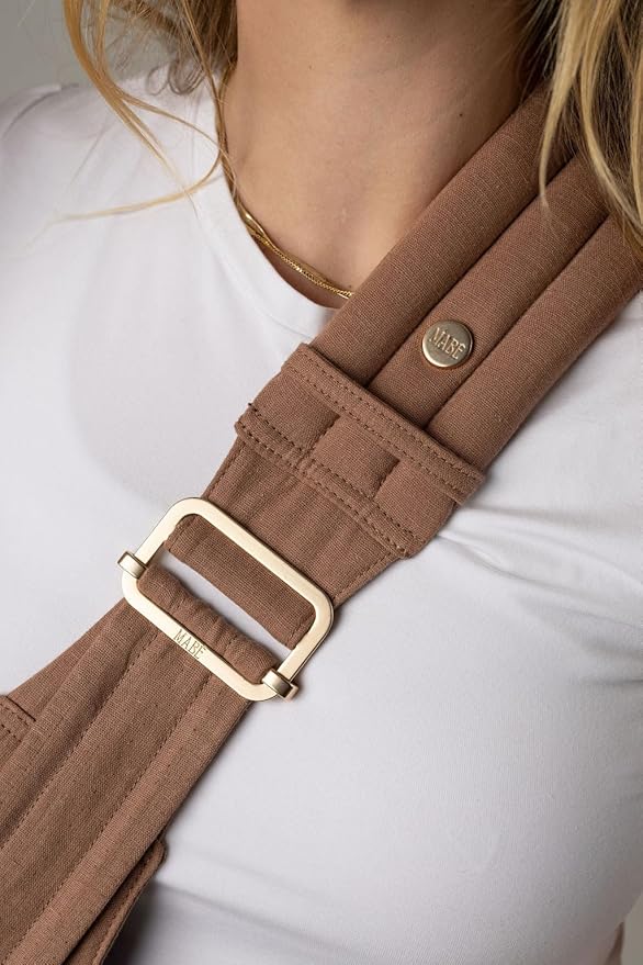 Mabē Monarch Toddler Sling Carrier – Ergonomic Hip Carry Support for Toddlers – Adjustable and Breathable Sling for Easy Up/Down & Comfortable Holding (16–45 lbs, Mocha)