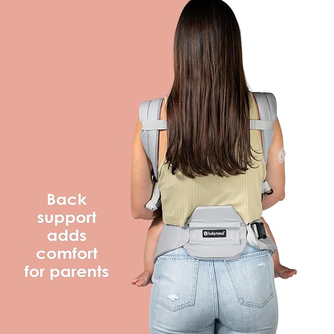 Baby Trend Caleo Charm Deluxe 3‑in‑1 Newborn Carrier, Calypso – 100% Cotton, Machine Washable, Lumbar Support & Weather Protection
