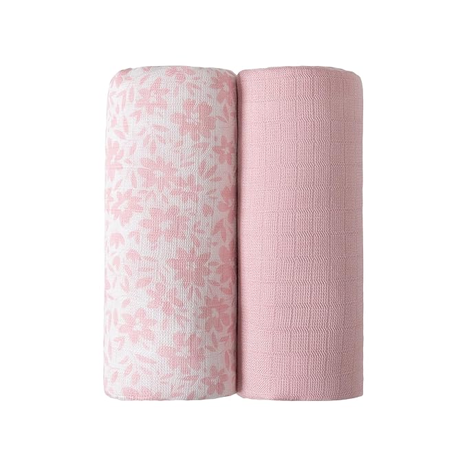 Softan 2 Pack Muslin Swaddle Blankets for Newborn, 36 x 40 inches Muslin Baby Receiving Blankets for Boys and Girls，Baby Newborn Gifts