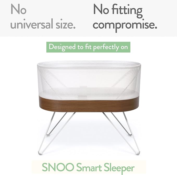 Bassinet Fitted Sheets Compatible with SNOO Happiest Baby Oval Bassinet – Snuggly Soft 100% Jersey Cotton – Owls and Elephants – 2 Pack