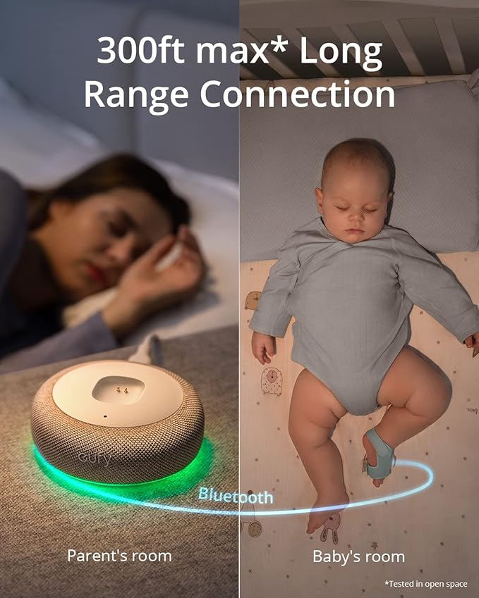 eufy Security Baby Monitor Baby Smart Sock with 2.4 GHz Wi-Fi, Track Sleep Patterns, Naps, Heart Rate, No Monthly Fee