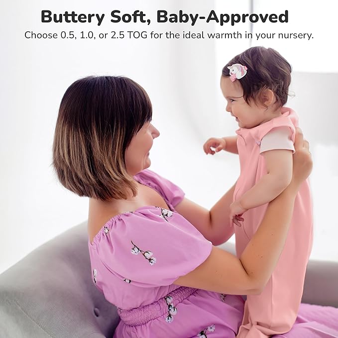 Mama Cheetah Baby Sleep Sack 0.5 TOG, Organic Cotton Baby Wearable Blanket with Two-Way Zipper, Swaddle Transition Baby Sleeping Bag for Newborn Infant Toddler Boy Girl, 18-24 Month