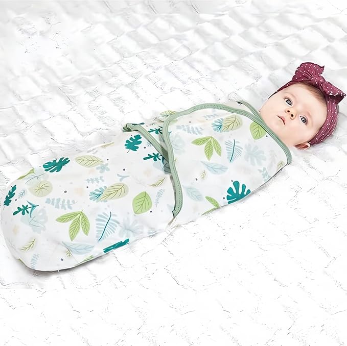 3-Pack Organic Baby Swaddle Sleep Sacks,Nursery Swaddling Blankets,Swaddles for Newborns Infant 0-3 Months