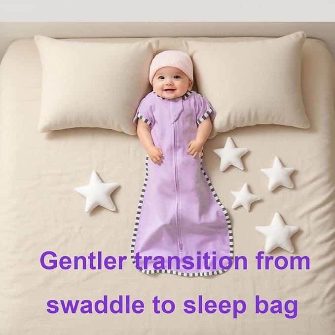 Transitional Swaddle Blanket Sack 2-Pack, Baby Sleep Sack, Arms Up Design, Newborn Swaddle for Boys Girls