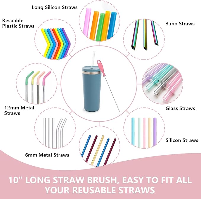 GUARDIX Silicone Bottle Cleaning Brush,Baby Travel Essential Bottle Brush Set, 3 in 1 Silicone Brush, Nipple Brush, Straw Brush