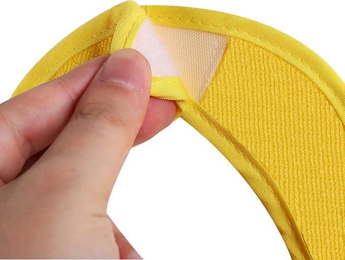 Nvatorfox 12 Pack Terry Drool Cotton Bibs, Unisex Baby Bibs with Fiber Filling Waterproof for Feeding, Teething, Drooling
