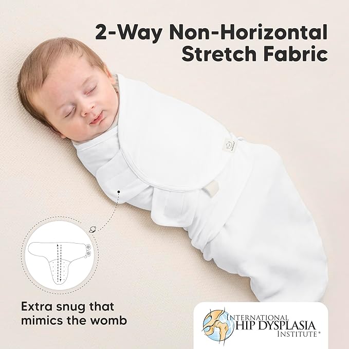 3-Pack Organic Baby Swaddle Sleep Sacks - Swaddles for Newborns, Infant 0-3 Months, Baby Girls, Boys, Soft & Snug Newborn Sleep Sack, Nursery Swaddling Blankets (Candy)