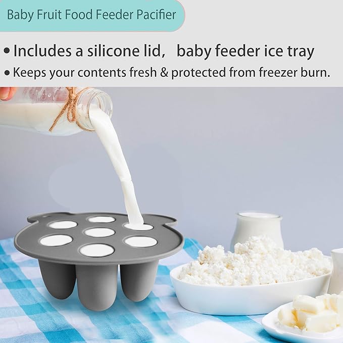 BigSpinach Frozen Breastmilk Teether Tray Breastmilk Teether for Soothing Baby's Gums